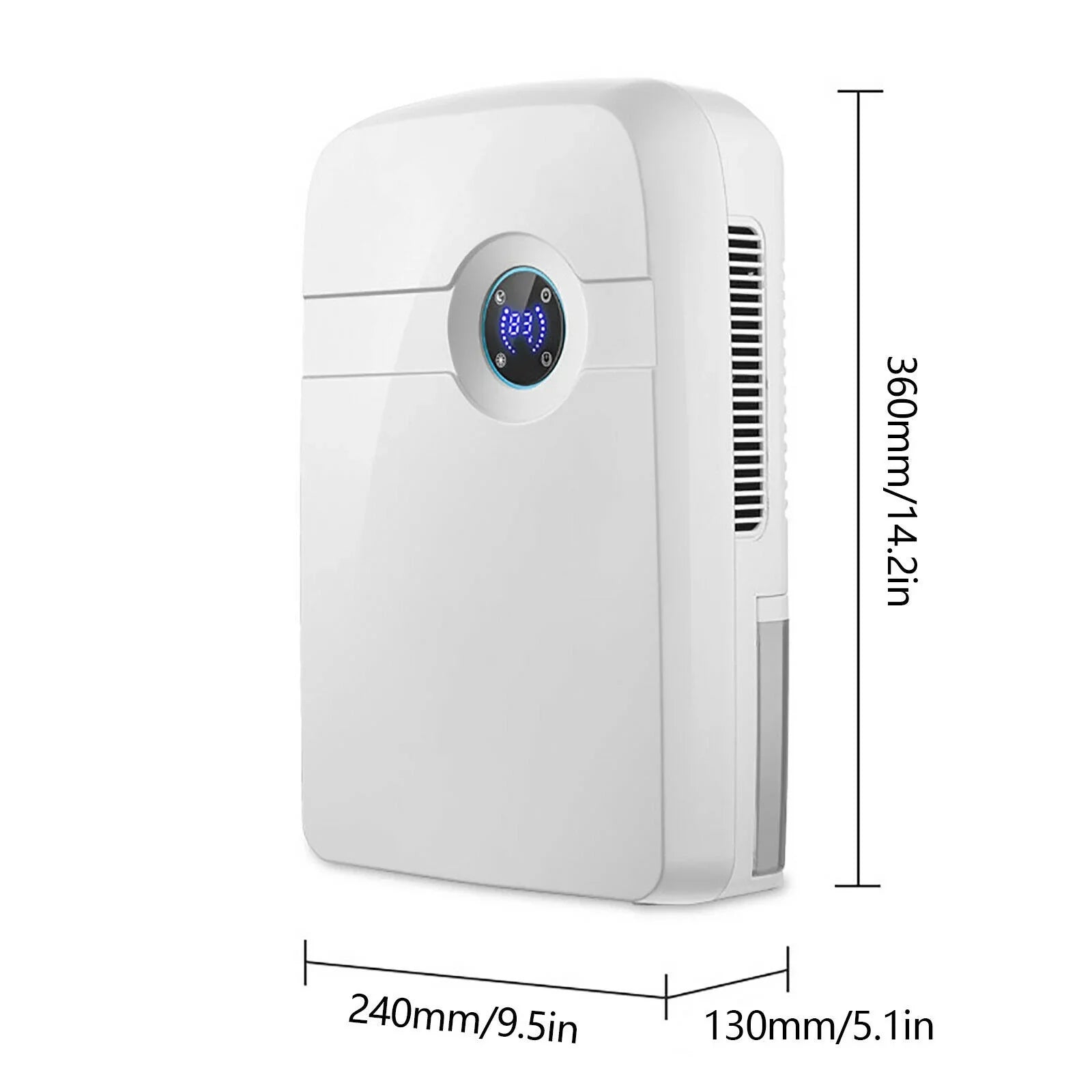 Portable Home Dehumidifier Damp Moisture Absorber Wet Air Dryer W/Remote