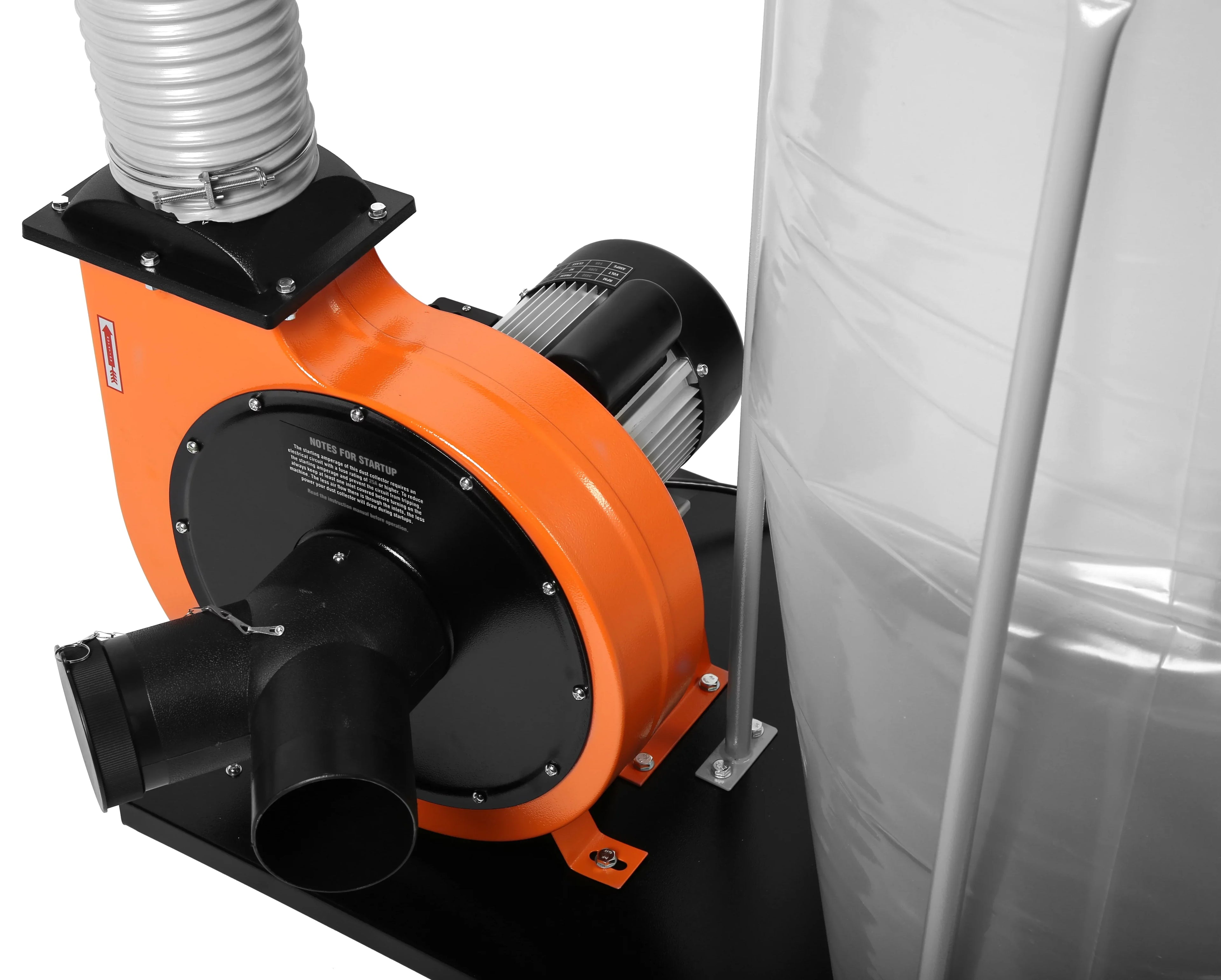 WEN 1,300 CFM 14-Amp 5-Micron Woodworking Dust Collector with 50-Gallon Collection Bag and Mobile Base