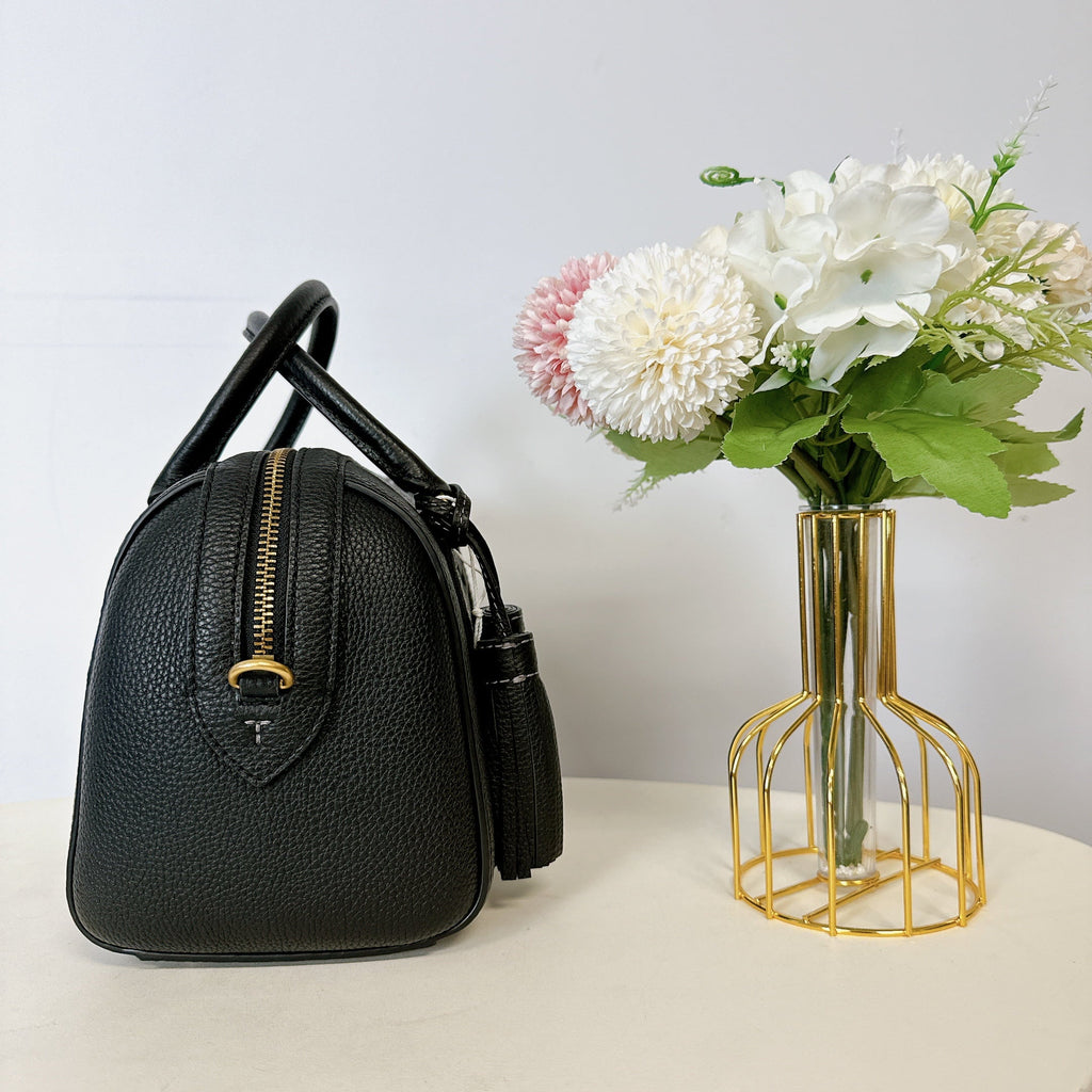Tory Burch 141955 THEA SMALL WEB SATCHEL IN BLACK