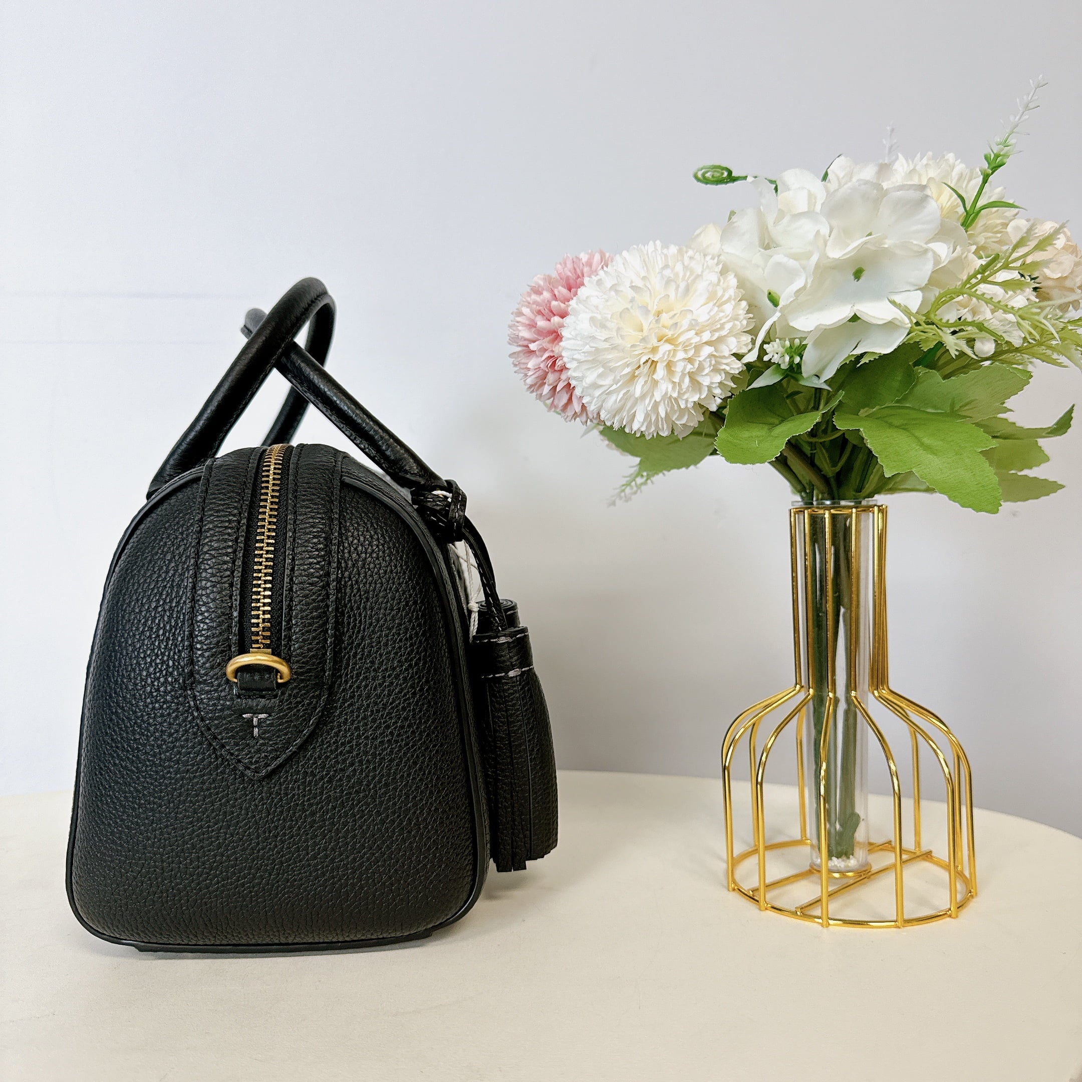 Tory Burch 141955 THEA SMALL WEB SATCHEL IN BLACK