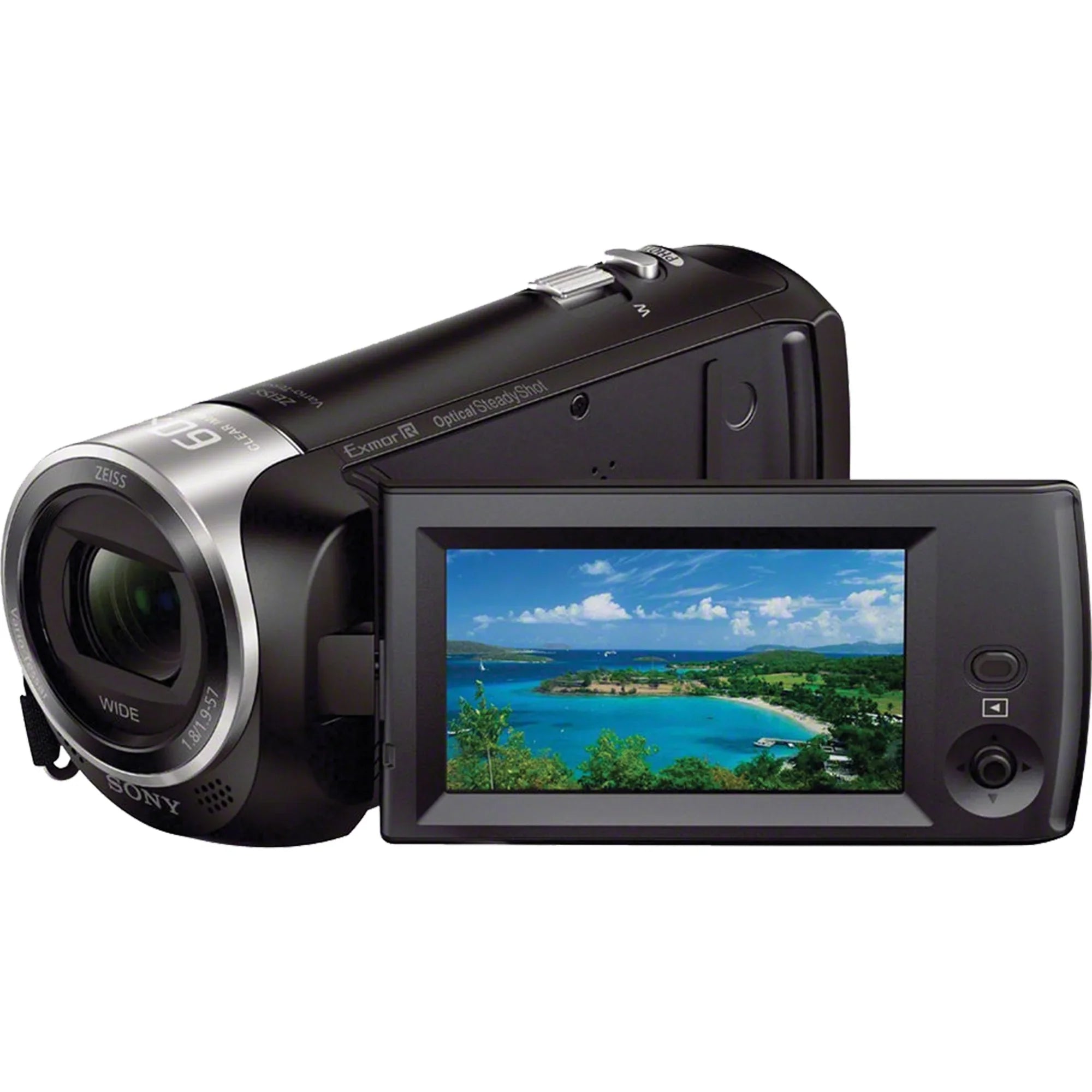 HDR-CX405 HD Handycam Camcorder Video Recording with 32GB Micro SD Memory Card + Charger + Case + Tripod + ZeeTech Accessory Bundle