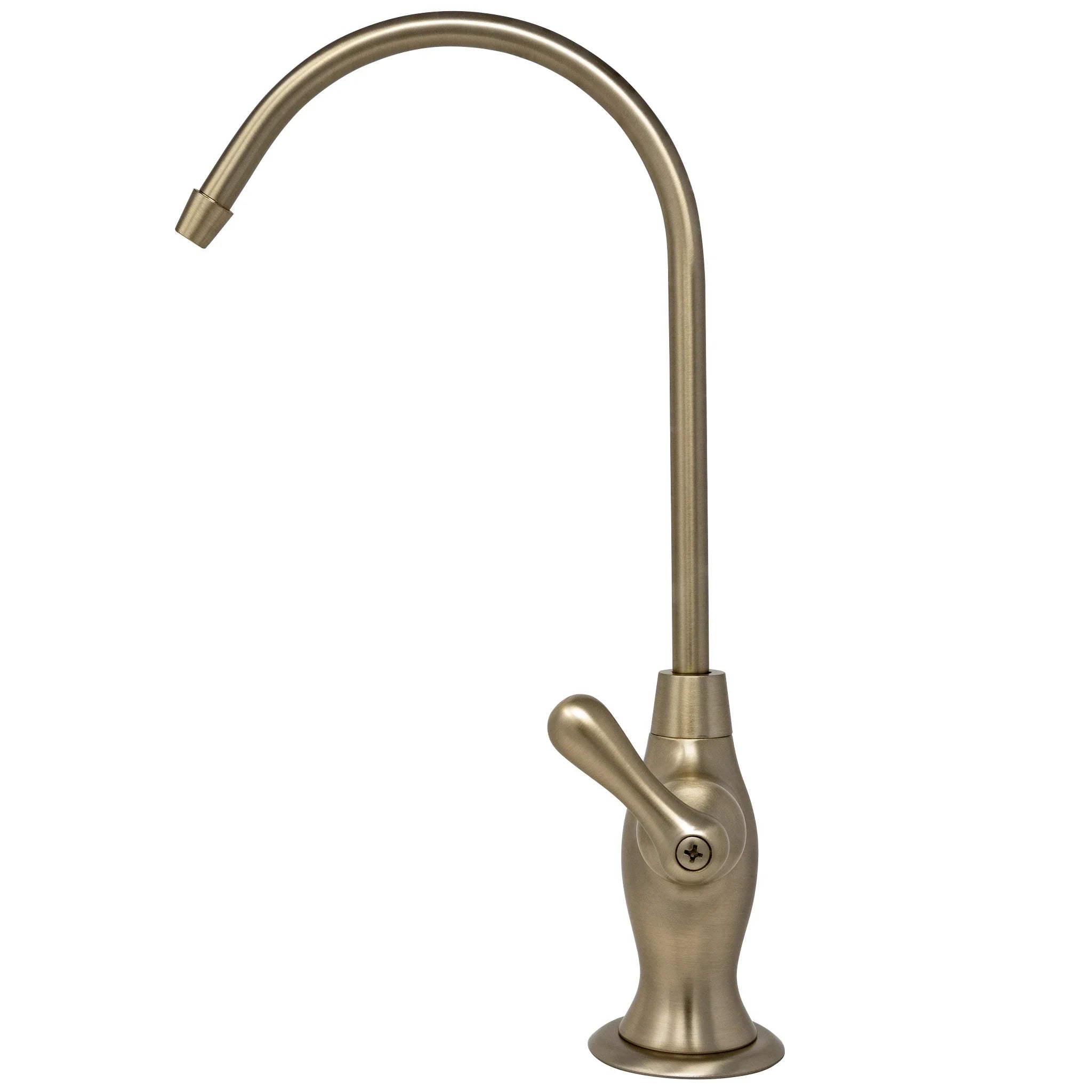 Metpure Liquid Filtration Faucet Champagne Gold Vase Style Non Air Gap Reverse Osmosis Drinking Fluid Dispenser With Faucet Wrench