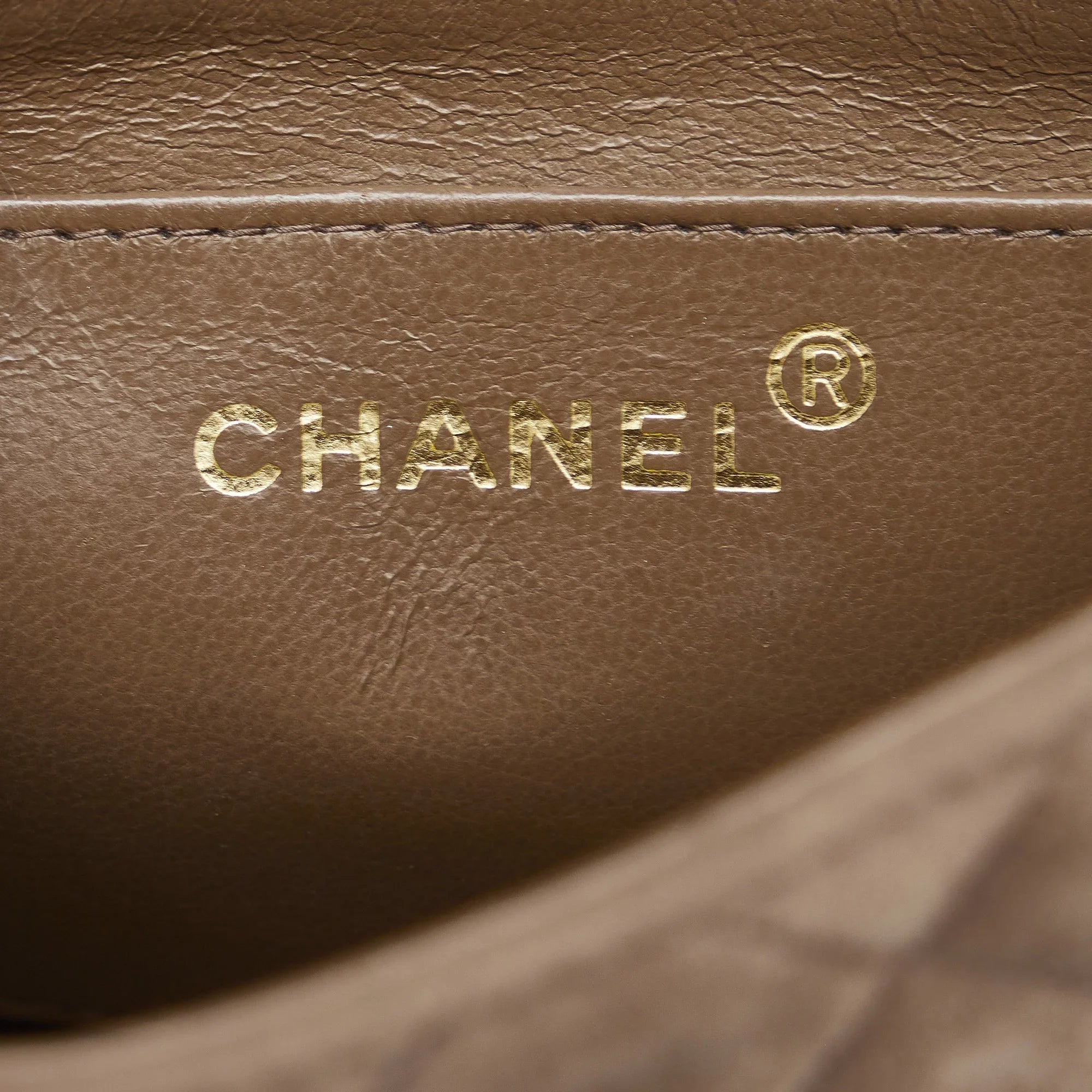 Pre-Owned Authenticated Chanel Classic Mini Square Single Flap Suede Leather Brown Crossbody Bag Unisex (Good)
