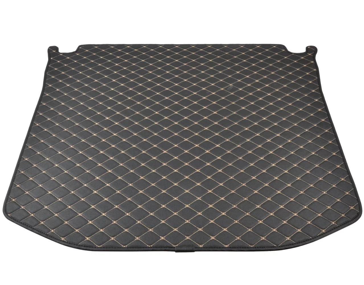 Motor Trend Leatherette Trunk Custom Fit Mat Cargo Liner - Luxury Padded PU Leather - For Jeep Grand Cherokee 2014 - 2016