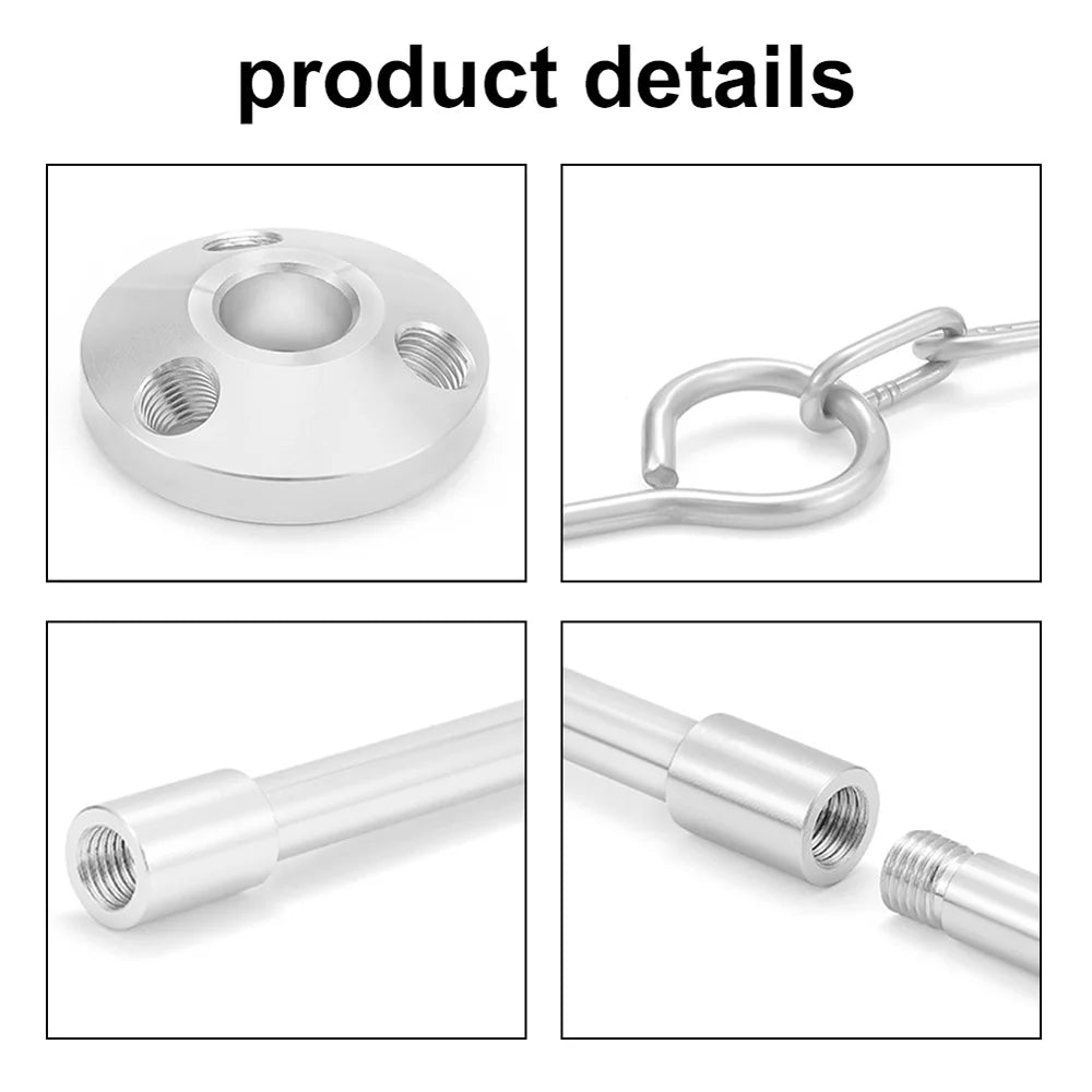 Arealer Detachable Campfire Tripod Bonfire Rack Portable Aluminum Alloy Hung Pot Stand Folding Bracket for Camping Picnic BBQ