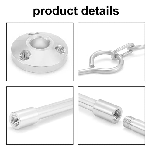 Arealer Detachable Campfire Tripod Bonfire Rack Portable Aluminum Alloy Hung Pot Stand Folding Bracket for Camping Picnic BBQ