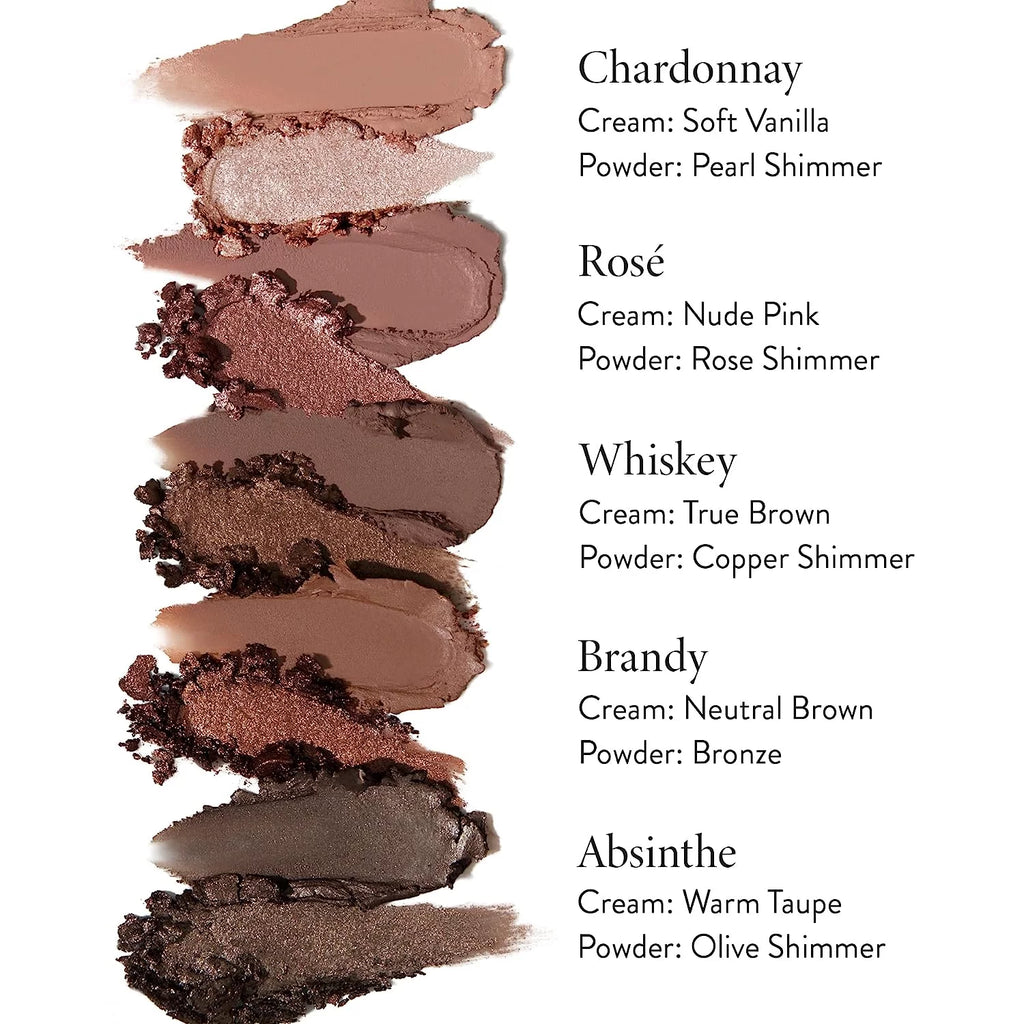 LAURA GELLER NEW YORK Make It A Double Dual-Ended Eyeshadow - Rosé - Cream Eyeshadow Stick + Matching Powder Eyeshadow - Crease-Proof and Smudge-Proof