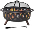 Caleb Moveable Metal Wood Grill Burning Pit And Efficient Fire Pit