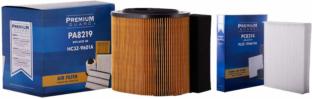 PG Kit Engine Air and Cabin Filter AC82198214| Fits 2017-19 Ford F-250 Super Duty, F-350 Super Duty, 2017 F-450 Super Duty, F-550 Super Duty