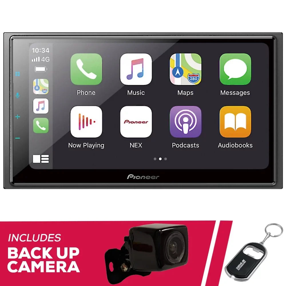 New Pioneer DMH-W4660NEX 6.8" Multimedia Receiver w/ Bluetooth & Backup Camera