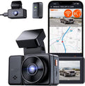 Vantrue E2 Dual 2.5K Front and Rear Dash Cam with 5G WiFi, GPS & Voice Control, 1944P+1944P Car Camera, 24hrs Buffered Parking Mode, Enhanced Night Vision, Motion Detection, Capacitor, Support 512GB