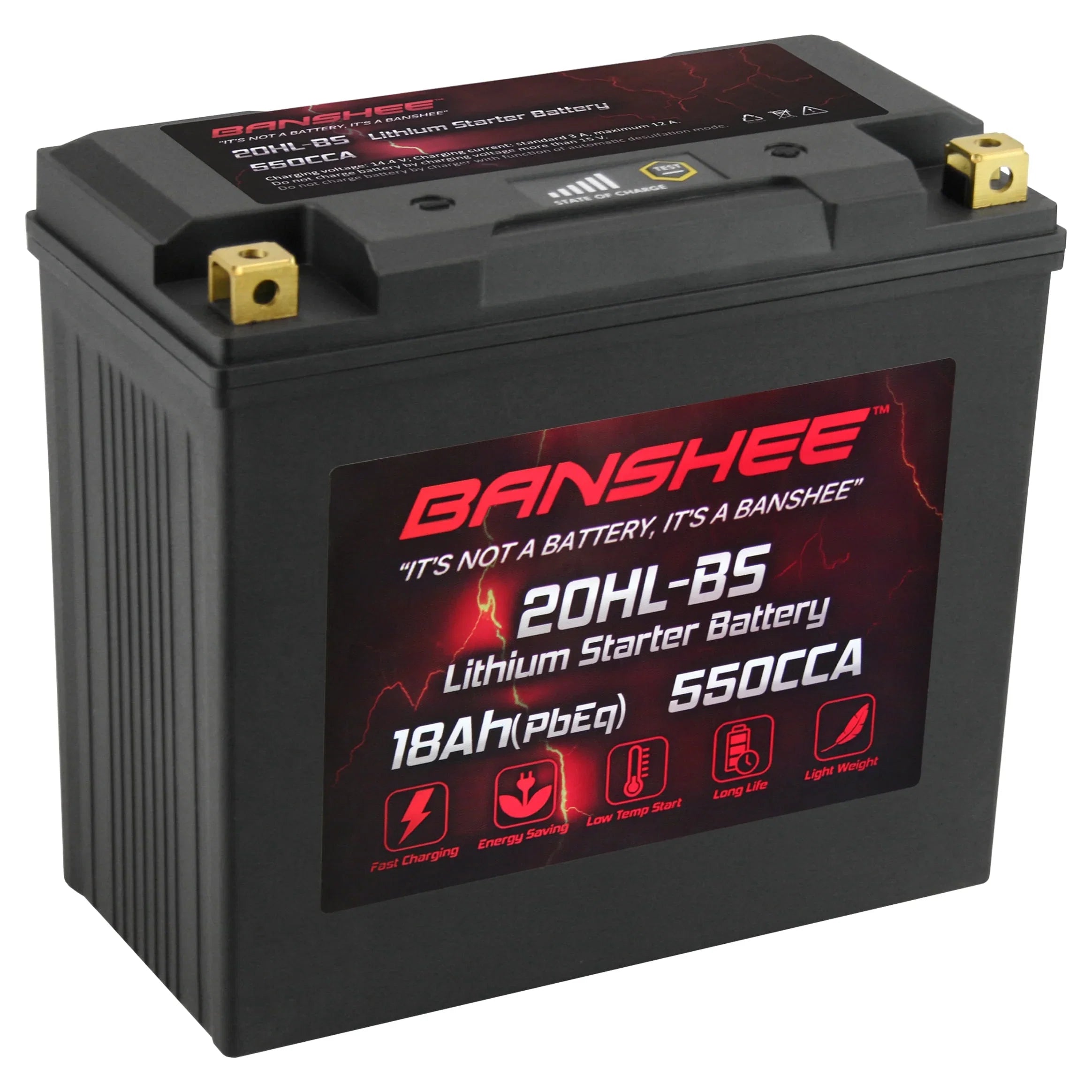 Banshee 20L-BS LiFePO4 Motorsports Battery Compatible with Sea-Doo GTX Limited iS 260 2016 to 2016