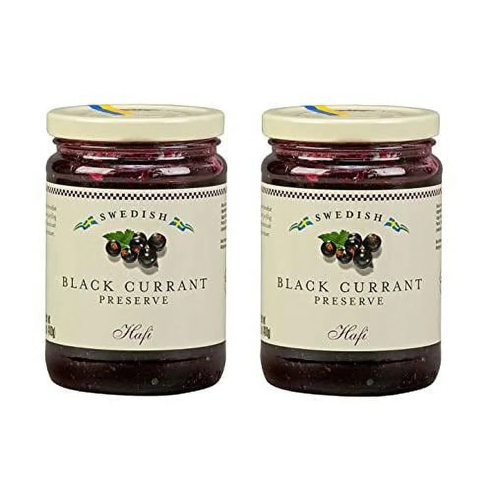 Hafi Black Currant Preserve - 14.1 Oz Per Jar - 2 Pack
