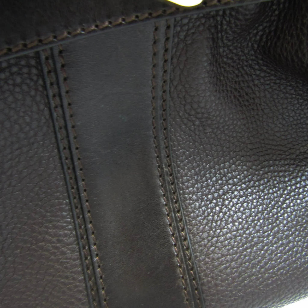 Pre-Owned Burberry 3801199 Women's Leather Handbag,Shoulder Bag Dark Brown (Good)