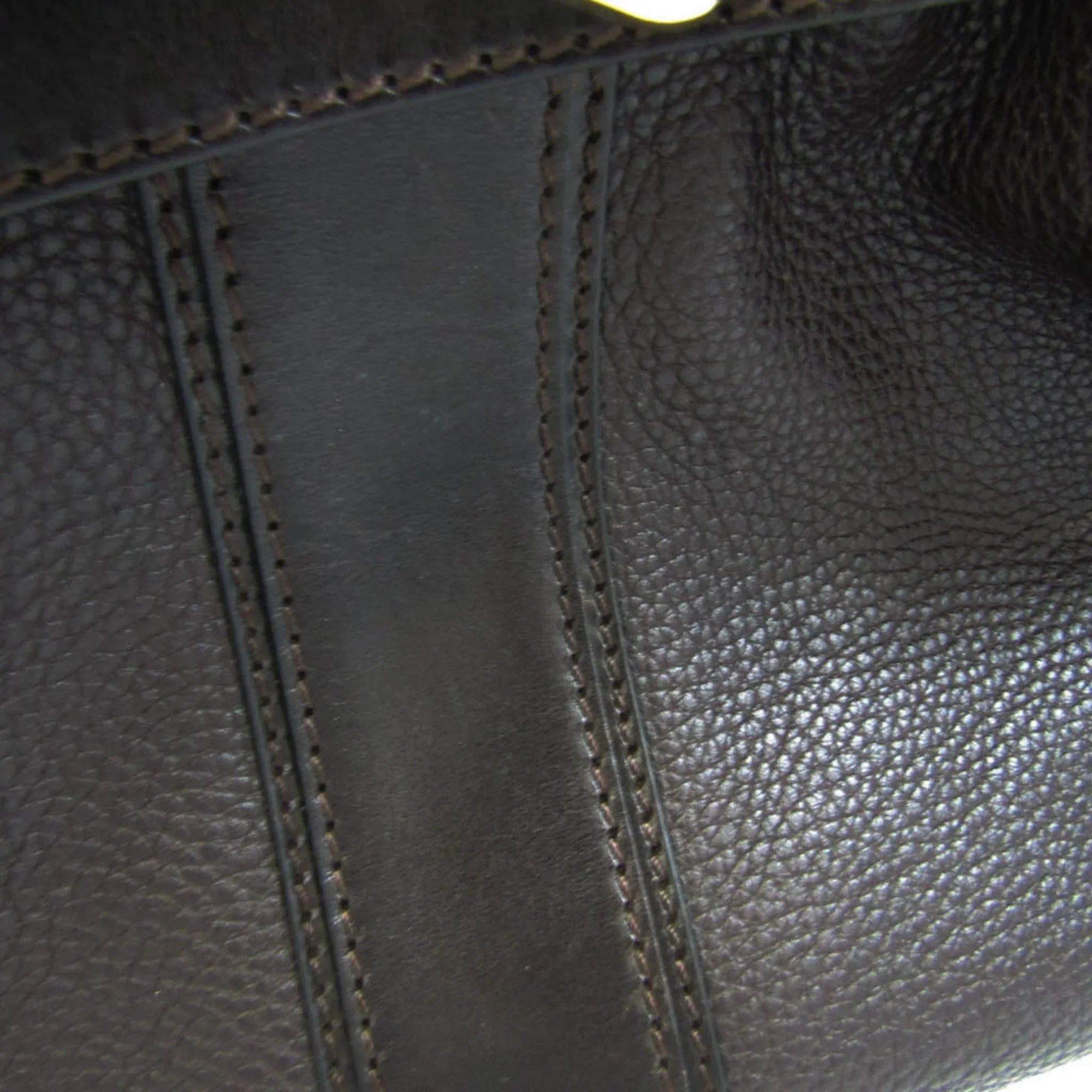 Pre-Owned Burberry 3801199 Women's Leather Handbag,Shoulder Bag Dark Brown (Good)