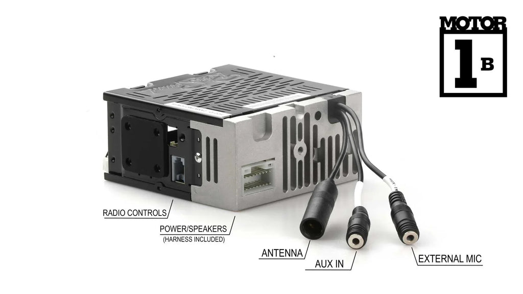 RetroRadio Compatible with 1981-85 Jeep CJ8/Scrambler Features Include Bluetooth, AUX, AM/FM LABC-M1-116-03P-73PJ1