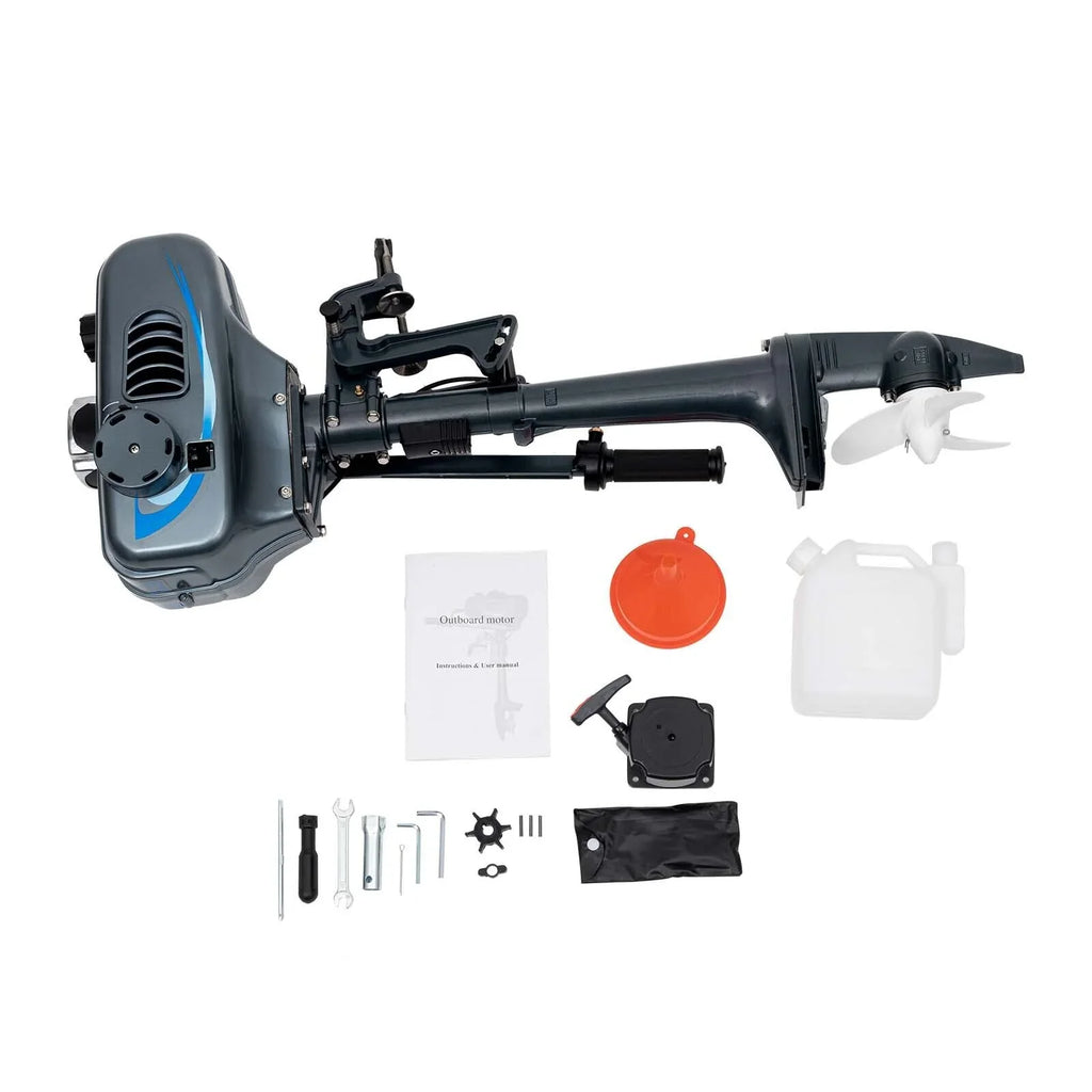 Heavy Duty 3.5HP 2 Stroke Outboard Engine Motor Boat Engine Fluid Cooling System