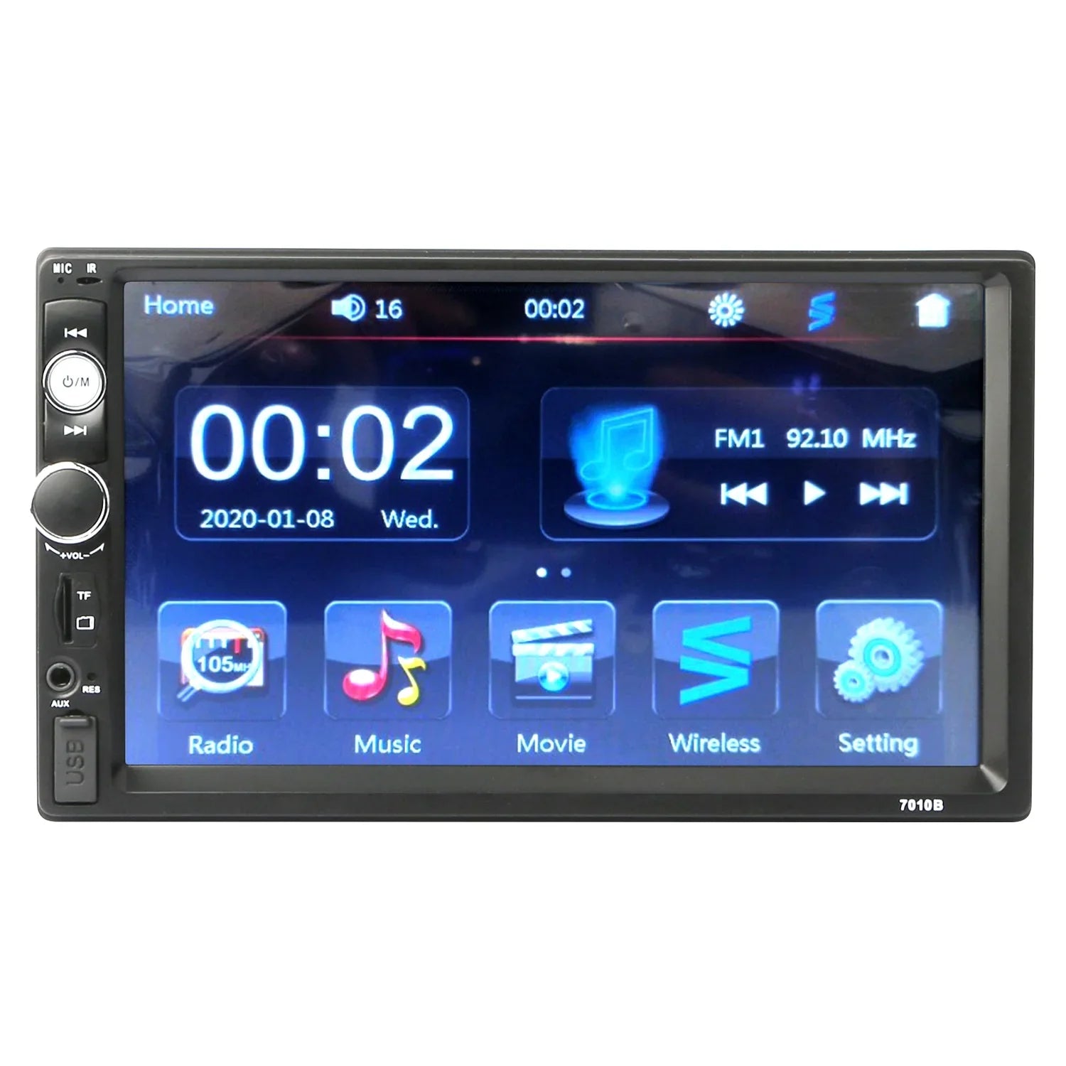 New 7" Car MP5 Radio, iMounTEK HD Touch Display Car Multimedia Player, FM AUX USB TF Input, with Backup Camera