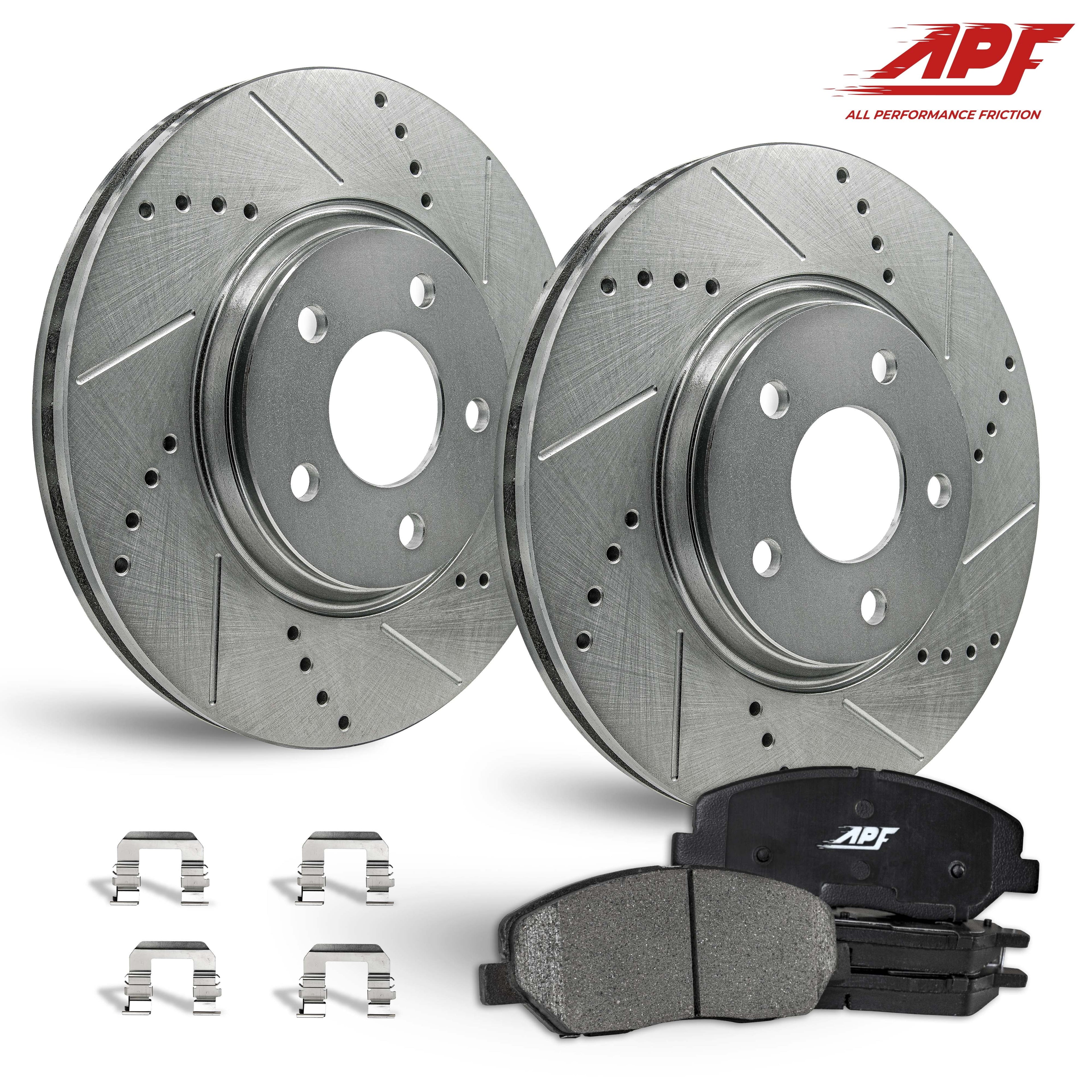 Front Zinc Drill/Slot Brake Rotors + Ceramic Pads for Ford Ranger 4WD 2003-2011