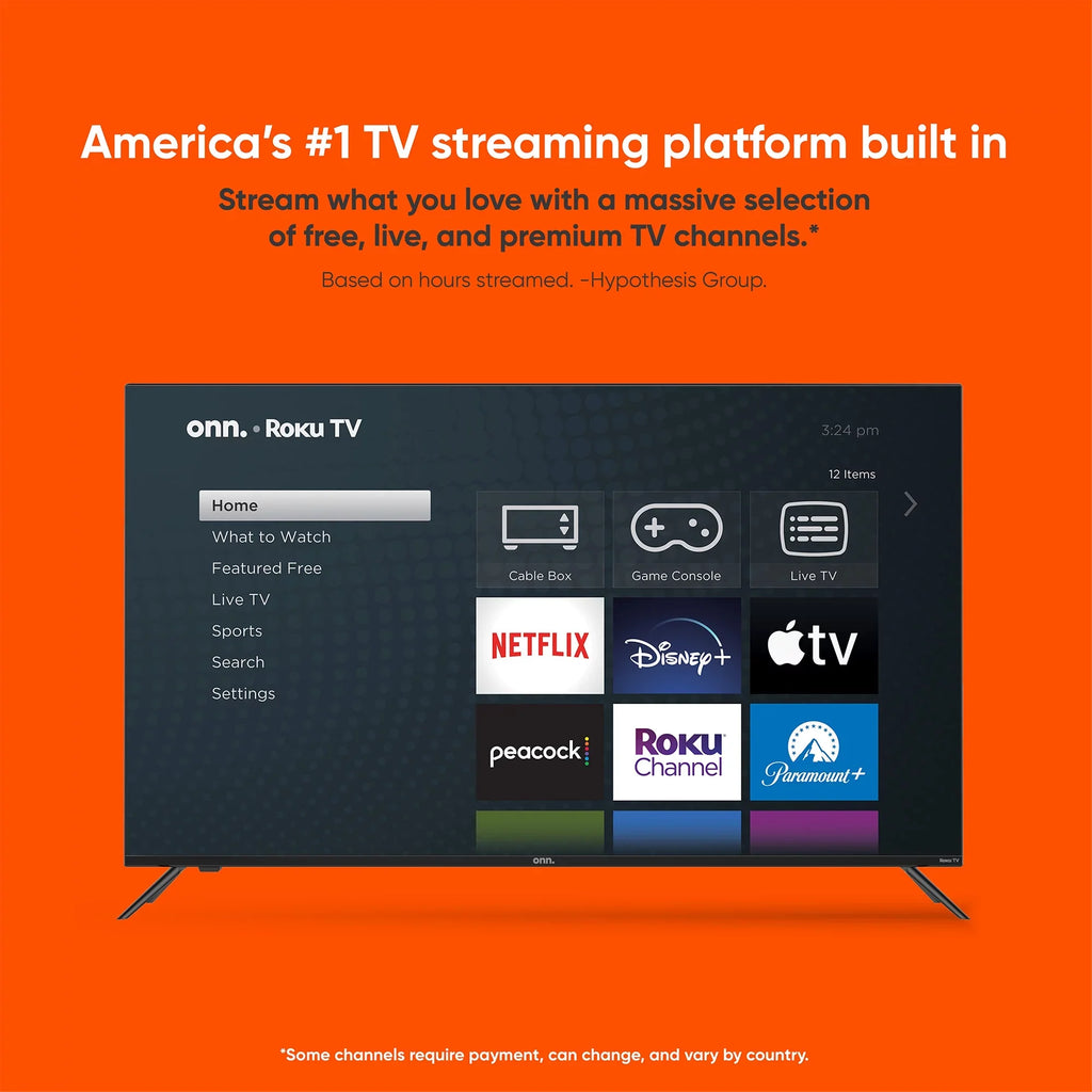 onn. 40” Class FHD (1080P) LED Roku Smart TV (100097810)