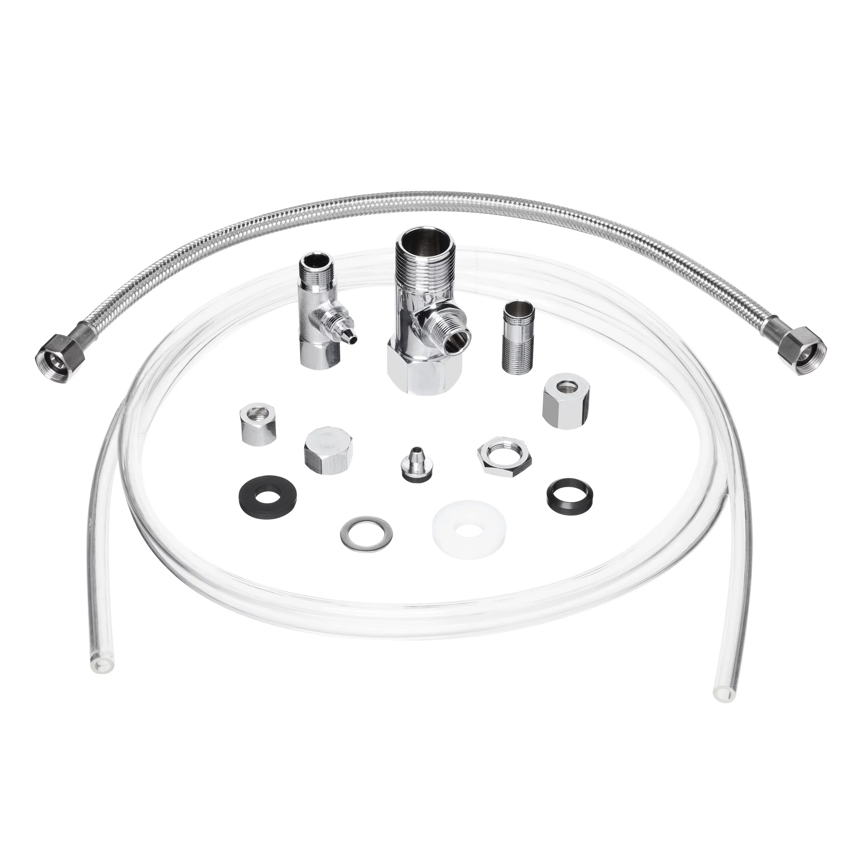 Brondell Side-Mounted All Metal Attachable Bidet with Adjustable Spray Wand, Dual Temperature in Silver