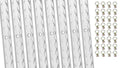 Heavy Duty Aluminum 4ft L-Track (8 Pcs) w/ L-Track Stud Stainless Steel Ring (32 Pcs) Tie Down System for Enclosed Trailers and Cargo Vans
