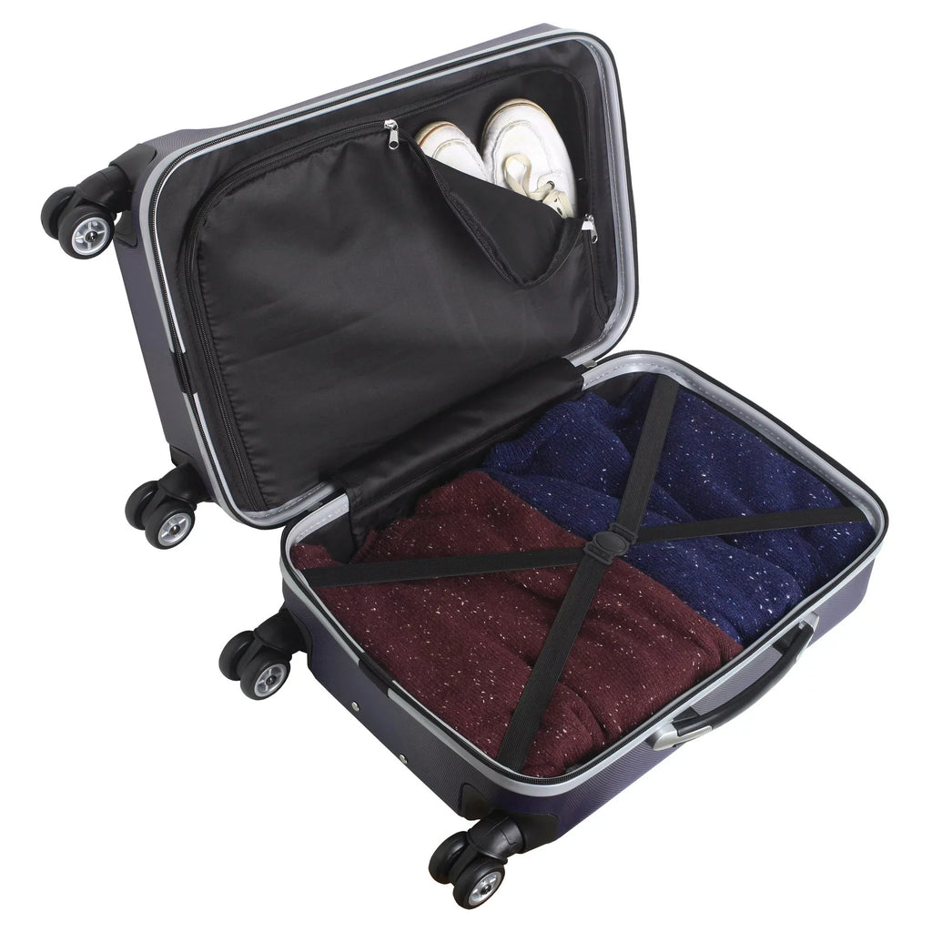 MOJO Navy Atlanta Hawks 21" 8-Wheel Hardcase Spinner Carry-On Luggage