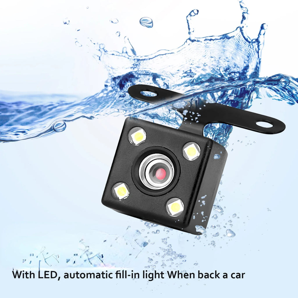 Cheefull Wide Angle Dash Cam 4 Inch 3 Cameras Wide Angle Night Vision Loop Recording Car Driving Recorder Backup Camera