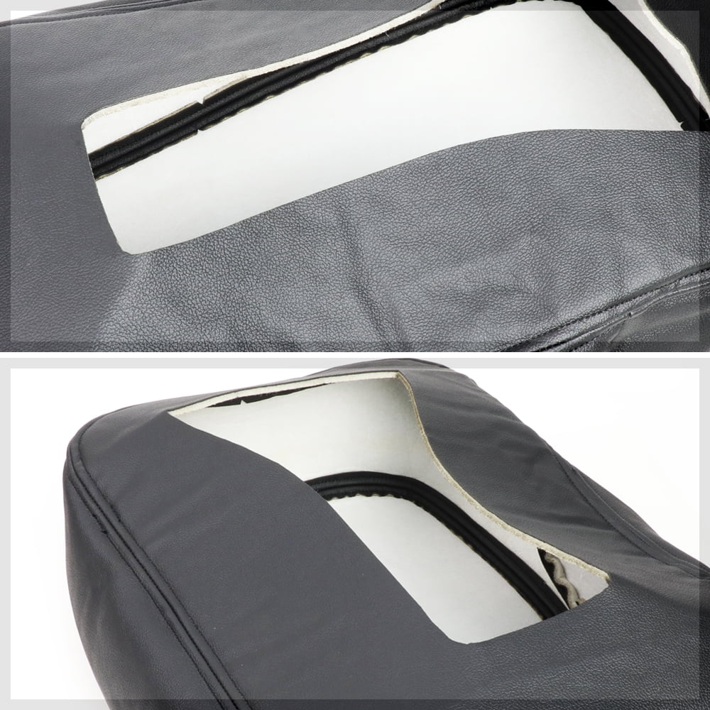 Black Center Console Arm Rest Lid Leather Cover Kit for 07-14 Silverado/Sierra Fits select: 2007-2014 CHEVROLET SILVERADO, 2007-2014 CHEVROLET TAHOE
