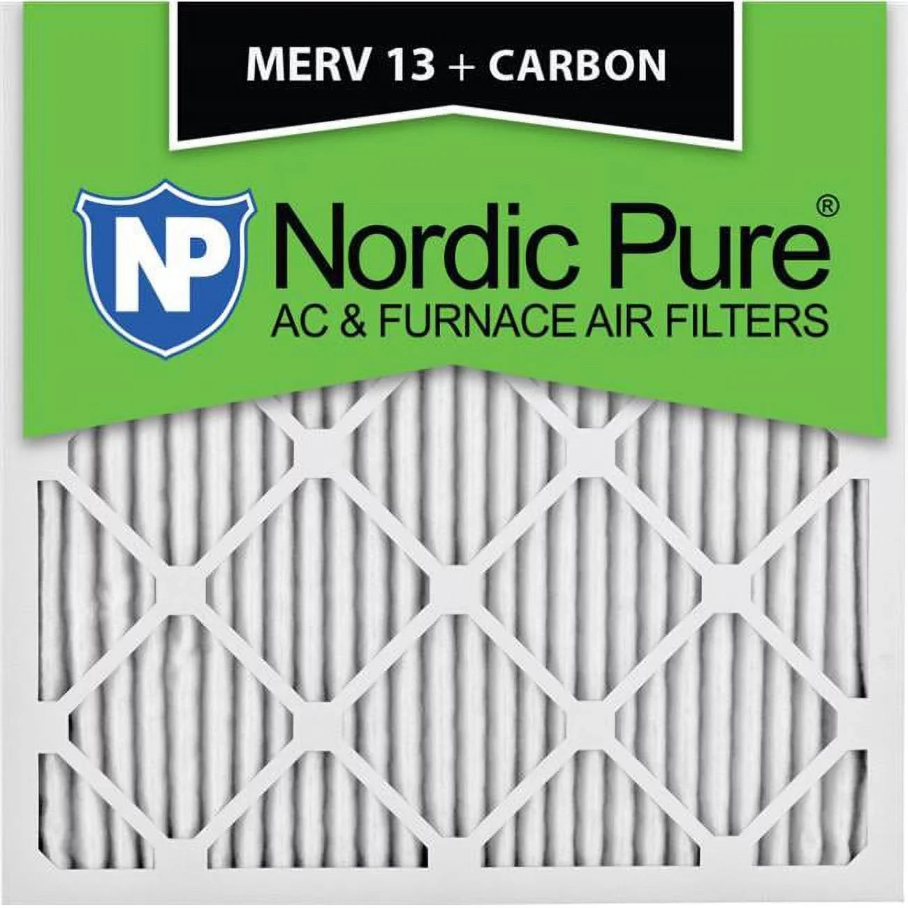 Nordic Pure 17x17x1ExactCustomM13PlusC-6 Exact MERV 13 Plus Carbon AC Furnace Filters, 17 x 17 x 1 in. - Pack of 6
