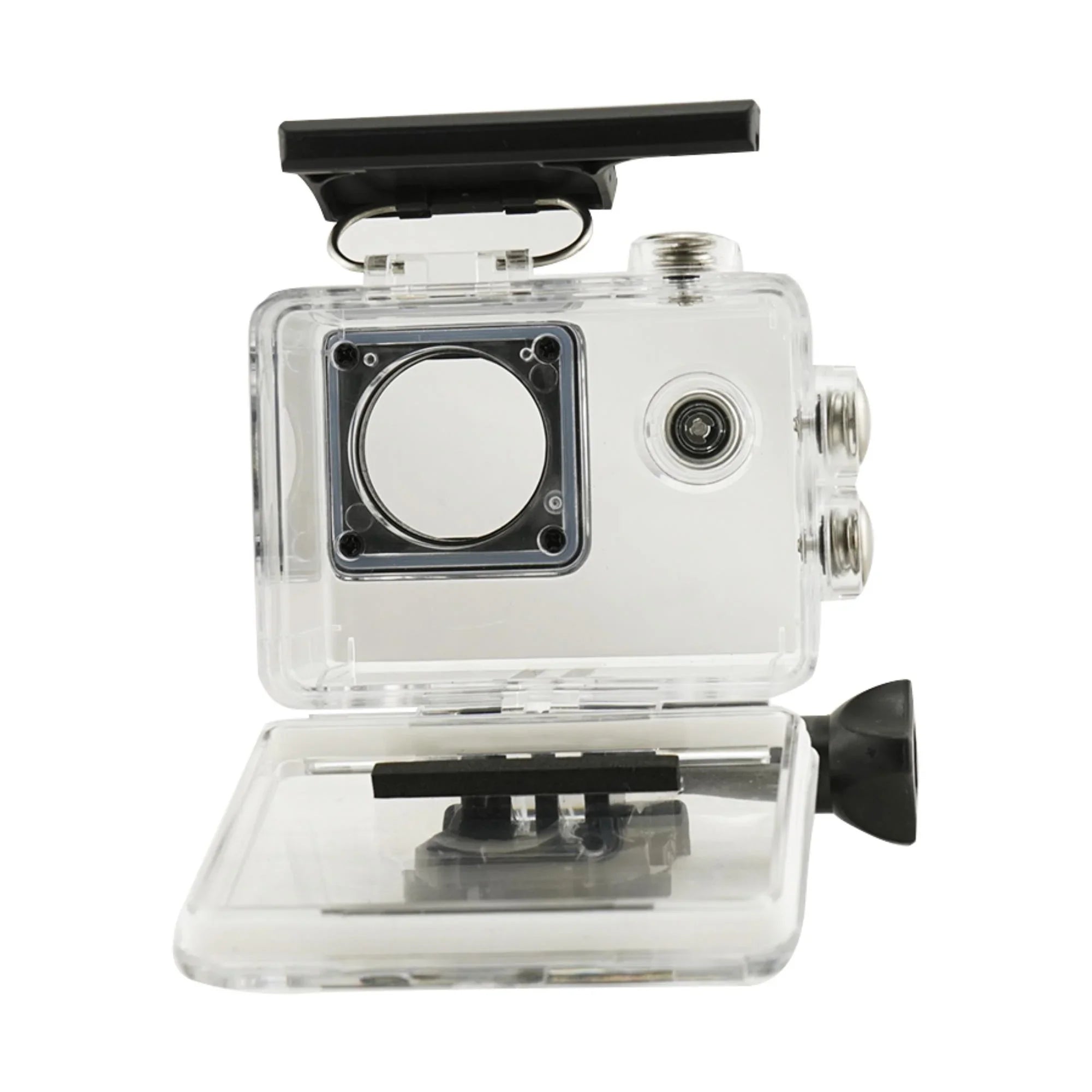 Capture Every Adventure with Our Liquid WiFi Action Camera - 1080P Video, Clear Sound Recording, and Long-lasting Silver Case