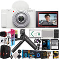 ZV-1F Vlog Camera with 4K Video & 20.1MP for Content Creators and Vloggers White ZV-1F/W Bundle