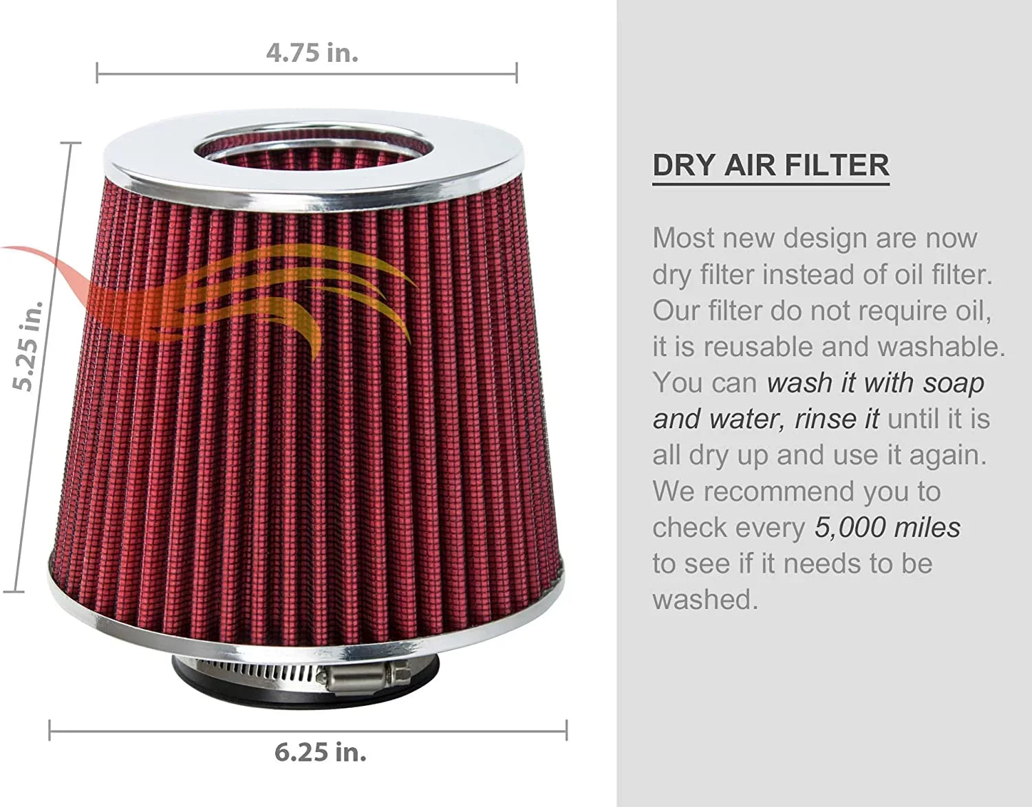 Rtunes Racing Short Ram Air Intake Kit + Filter Combo RED Compatible For 02-07 Mitsubishi Lancer 2.0L