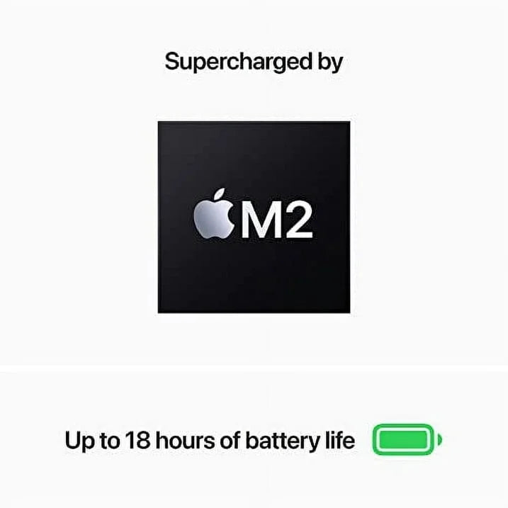 Restored 2022 MacBook Air Notebook with M2 chip: 13.6-inch Liquid Retina Display, 16GB RAM, 1TB SSD Storage, Silver, Certified (Refurbished)