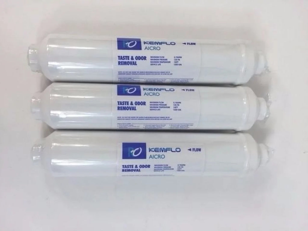 New 3 Pack AICRO-Q 10" 2" Inline Filter w/ 1/4" Built-in Quick-Connect Fitting
