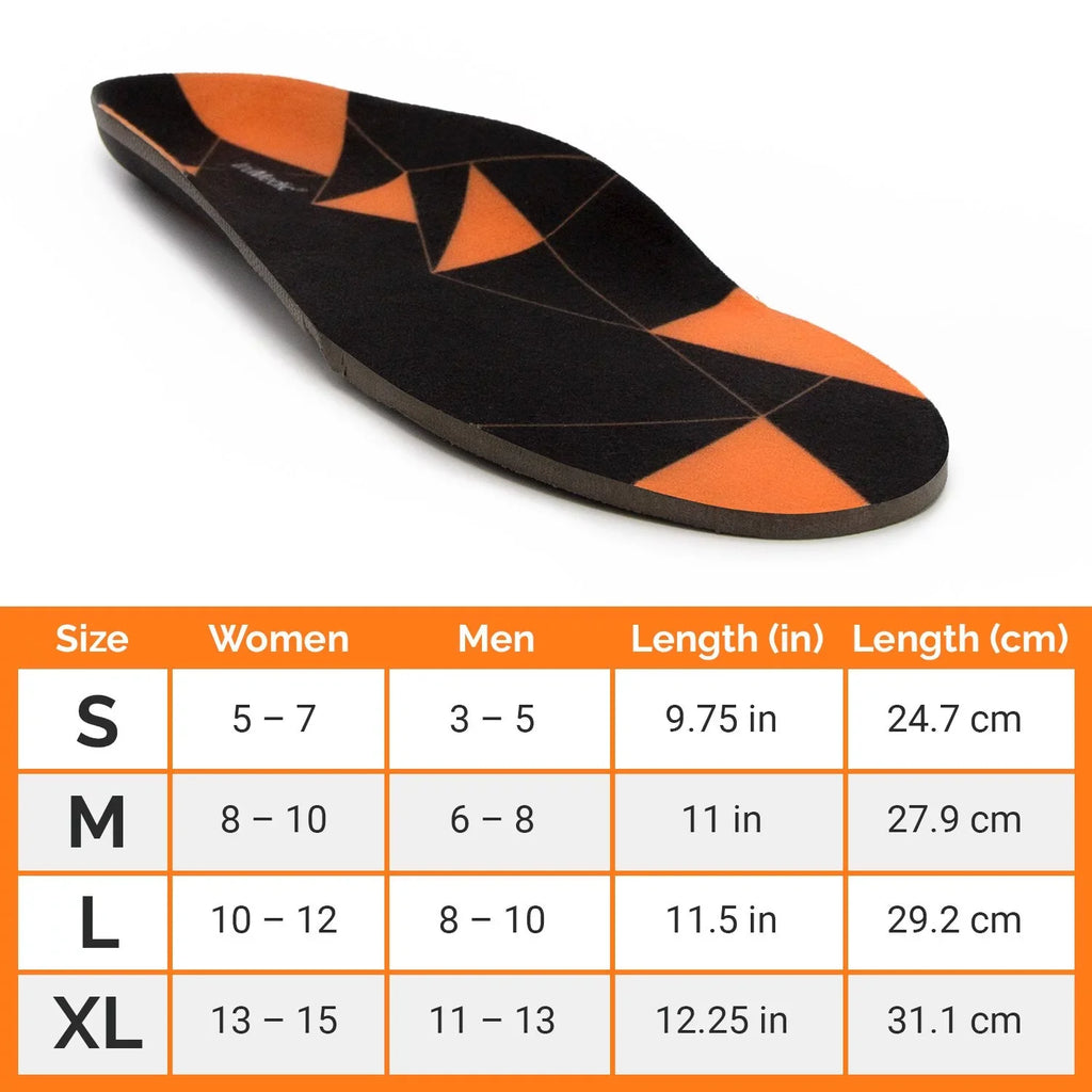 Shoe Inserts for Women and Men, Plantar Fasciitis Insoles for Standing All Day, Orthotic Sole Inserts for Work Boots, Sneakers to Support and Comfort Your Feet - Powersole by truMedic Medium