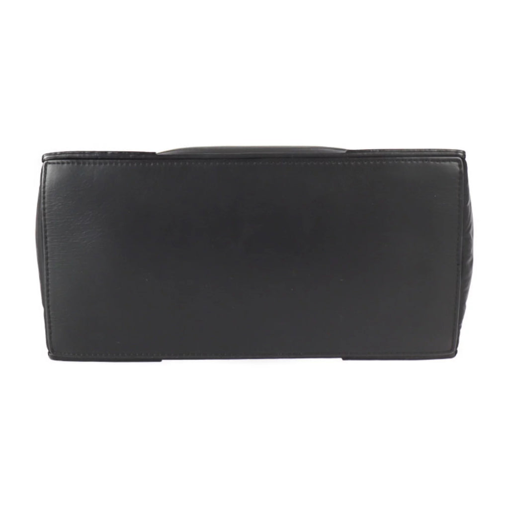 Pre-Owned BALENCIAGA Balenciaga Kabas S tote bag 363425 nylon leather black silver metal fittings (Good)