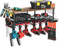 Power Tool Organizer, 6 Drill Holder Wall Mounted, Heavy Duty Storage Rack Shelf