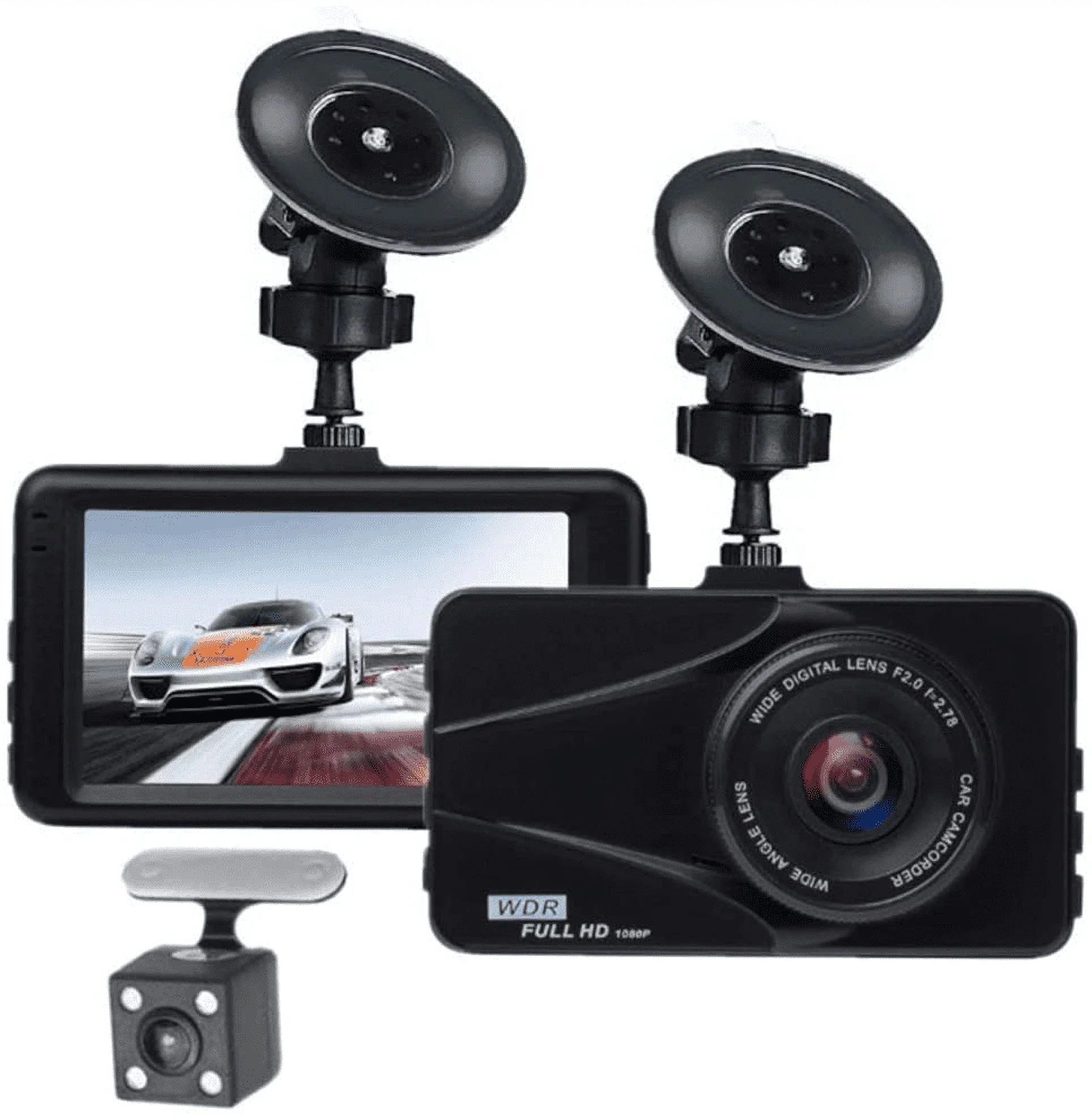 T670 Plus DVR Dash Cam For Chevrolet Dual Travel Recorder Full HD 3" LCD Monitor 170° Wide Angle, WDR, G-Sensor, Loop Recording Motion Detection Excellent Video Images