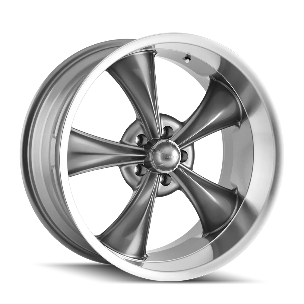 Ridler 695 20X10 5X114.3 0Et 83.82Cb Grey W/Machined Lip