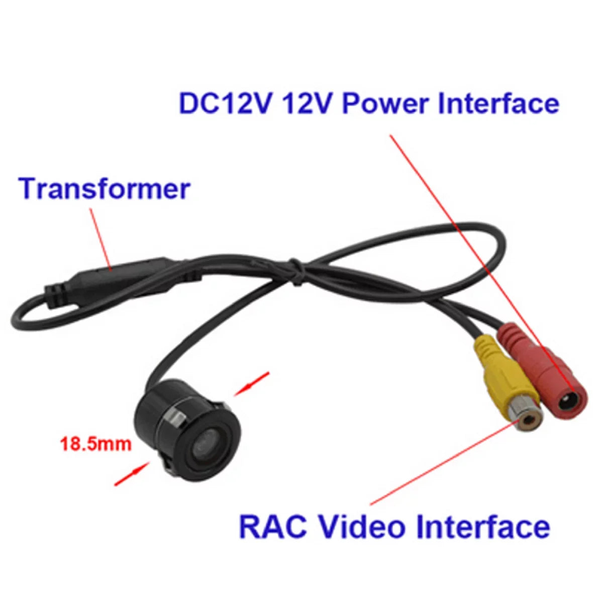 4.3in Foldable LCD Display Monitor Car Rear View Backup LED Night Camera