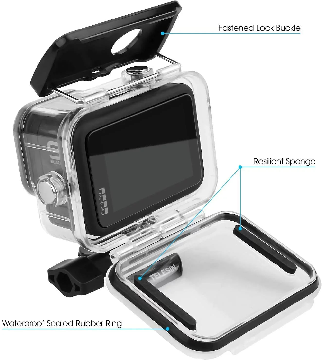 GoPro HERO9 HERO10 HERO11 Accessory Bundle with Battery, Housing, Monopod + More