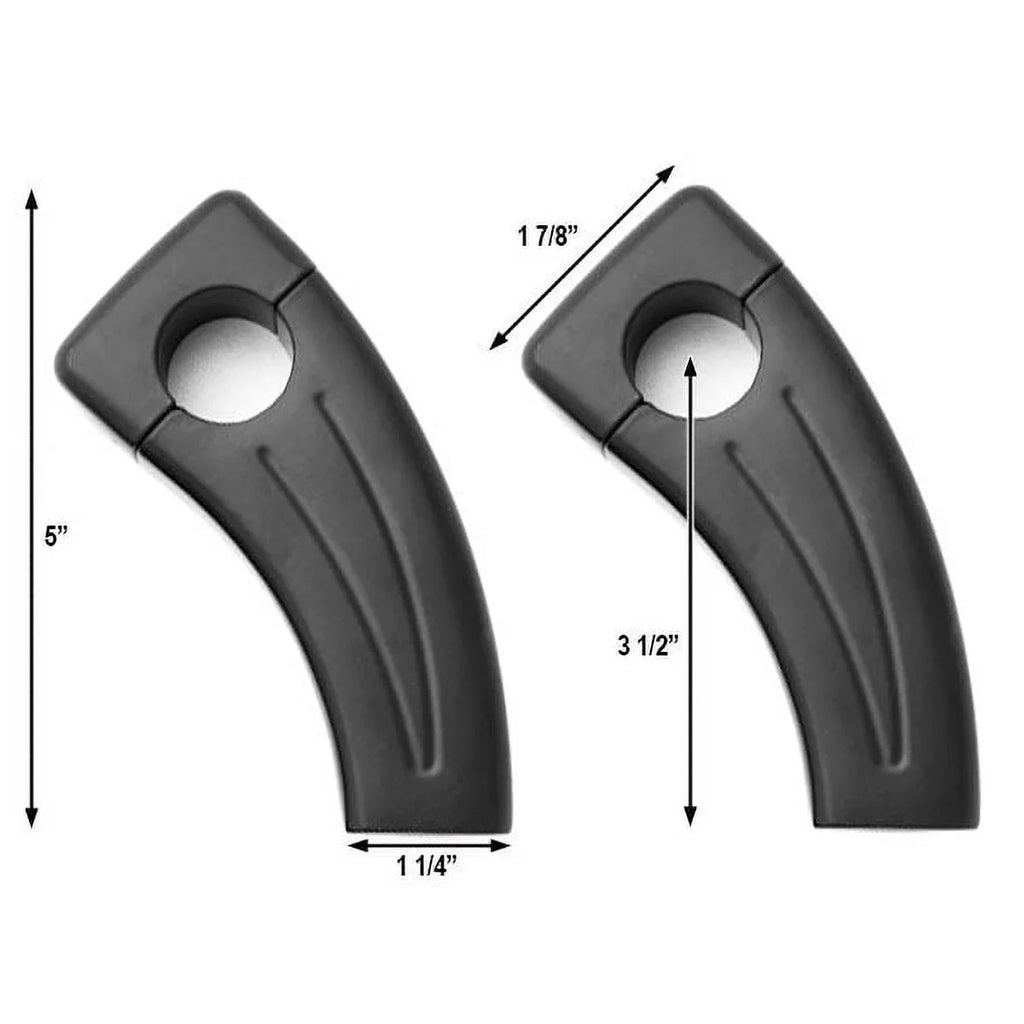 Krator 3.5" Black Motorcycle Handlebar Pullback Risers Compatible with Yamaha TX SR CS YX RD 350 400 500 600 650 750