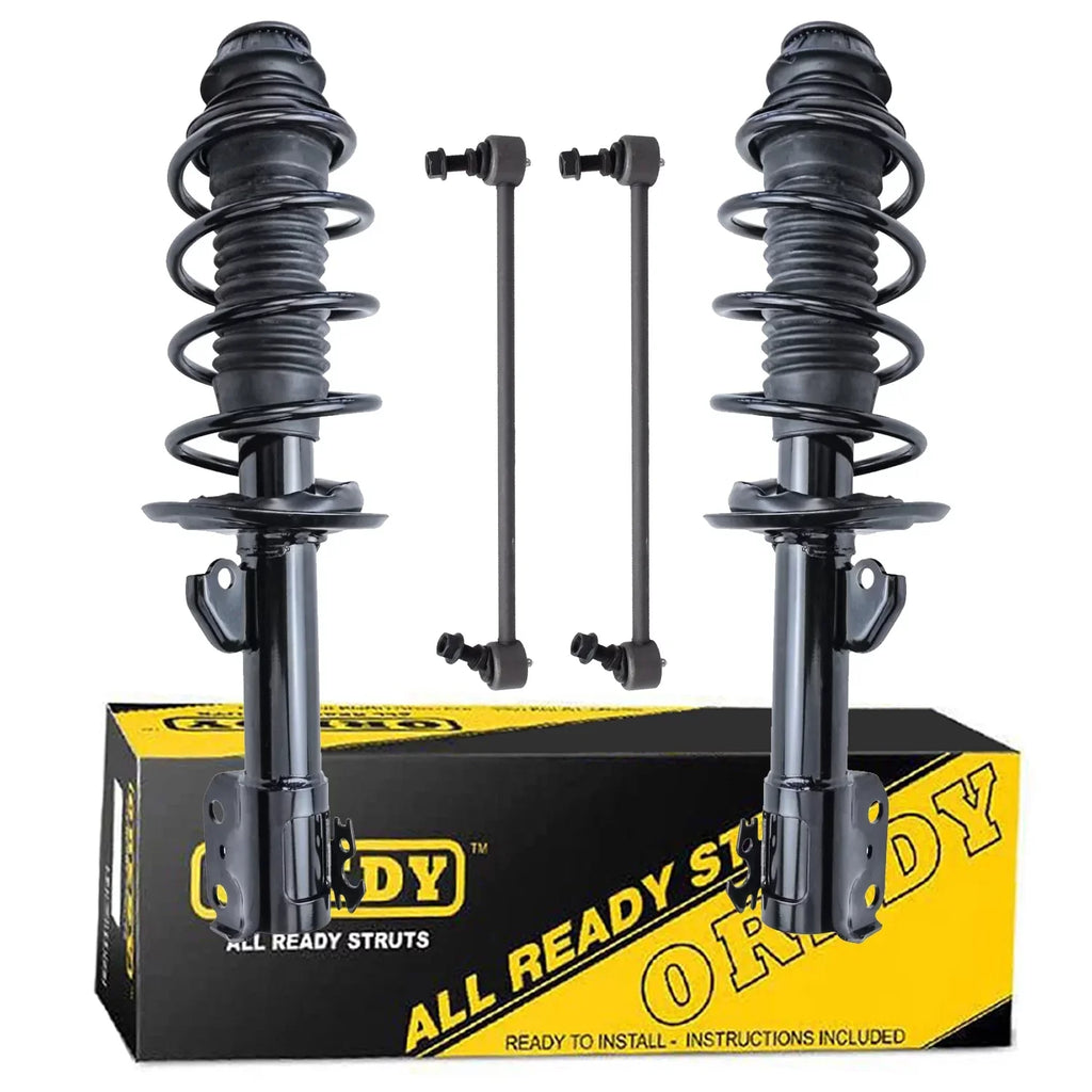OREDY 4PC Front Struts & Sway Bar Links Kit for 2006 2007 2008 2009 2010 2011 2012 Toyota Yaris - 272289 272288 K80879