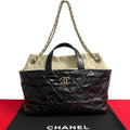 Pre-Owned CHANEL Chanel Matelasse Patent Leather 2way Handbag Chain Shoulder Bag Black 20309 (Good)