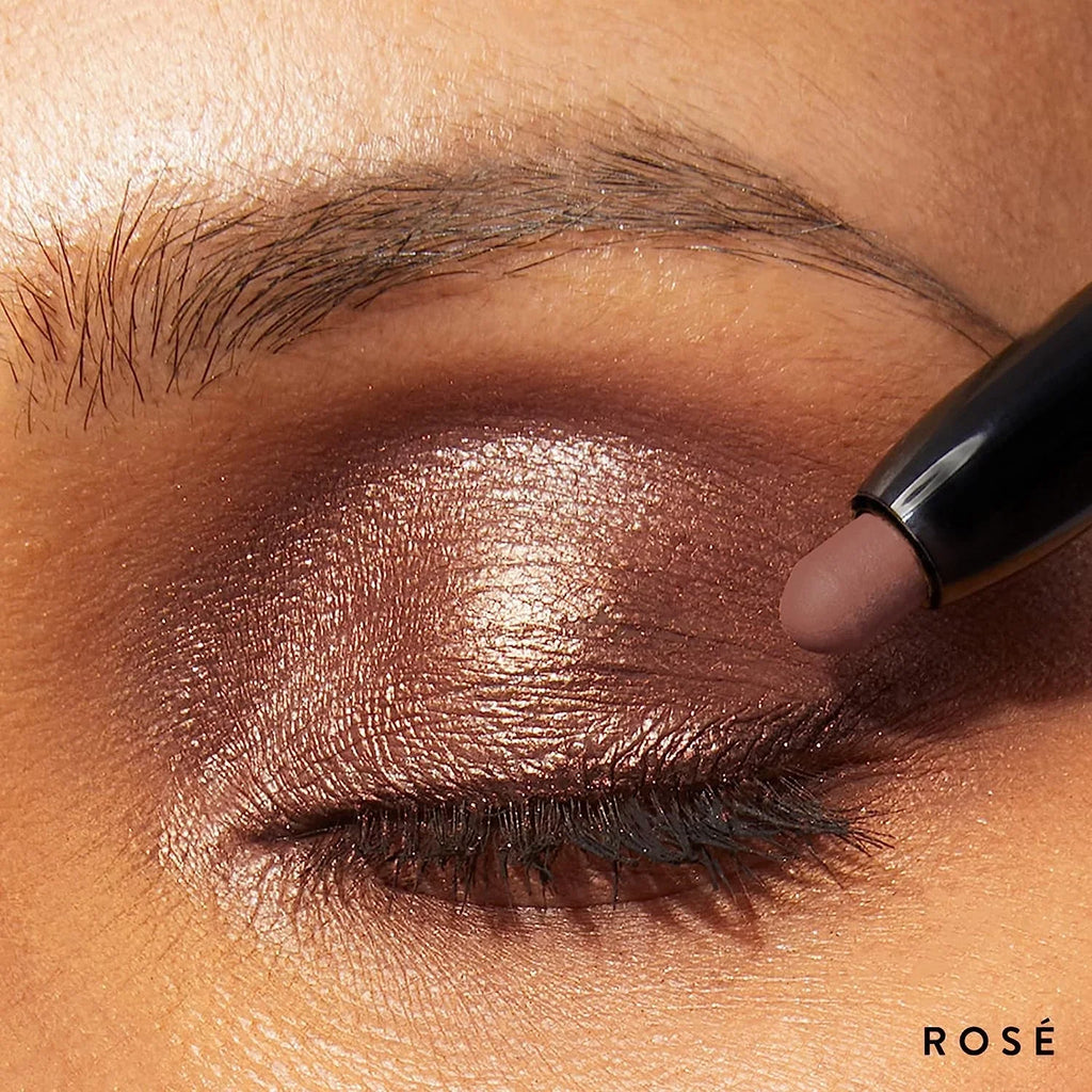 LAURA GELLER NEW YORK Make It A Double Dual-Ended Eyeshadow - Rosé - Cream Eyeshadow Stick + Matching Powder Eyeshadow - Crease-Proof and Smudge-Proof