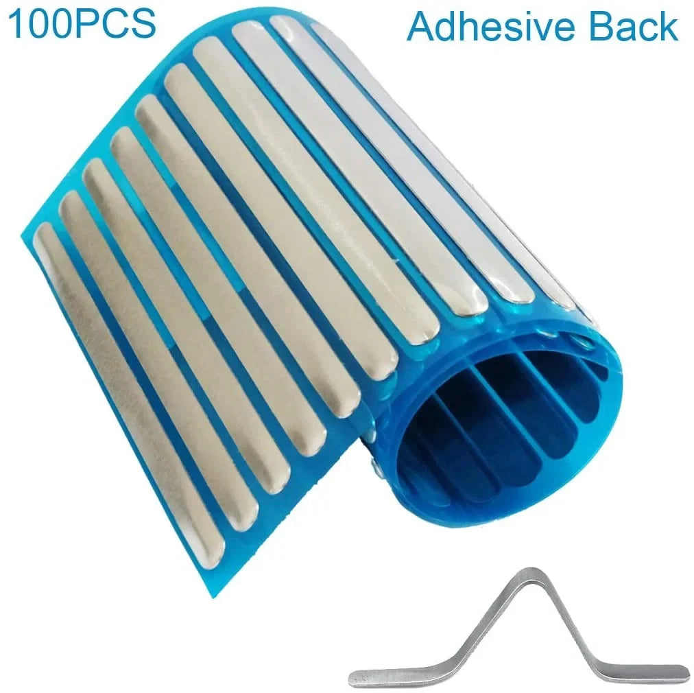 Aluminum Strips Nose Wire Metal Nose Bridge Nose Bridge 90MM Nose Bridge Bracket DIY Wire Adhesive Back for Sewing Crafts (120PCS)