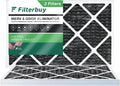Filterbuy 12x20x1 MERV 8 Odor Eliminator Pleated HVAC AC Furnace Air Filters with Activated Carbon (3-Pack)