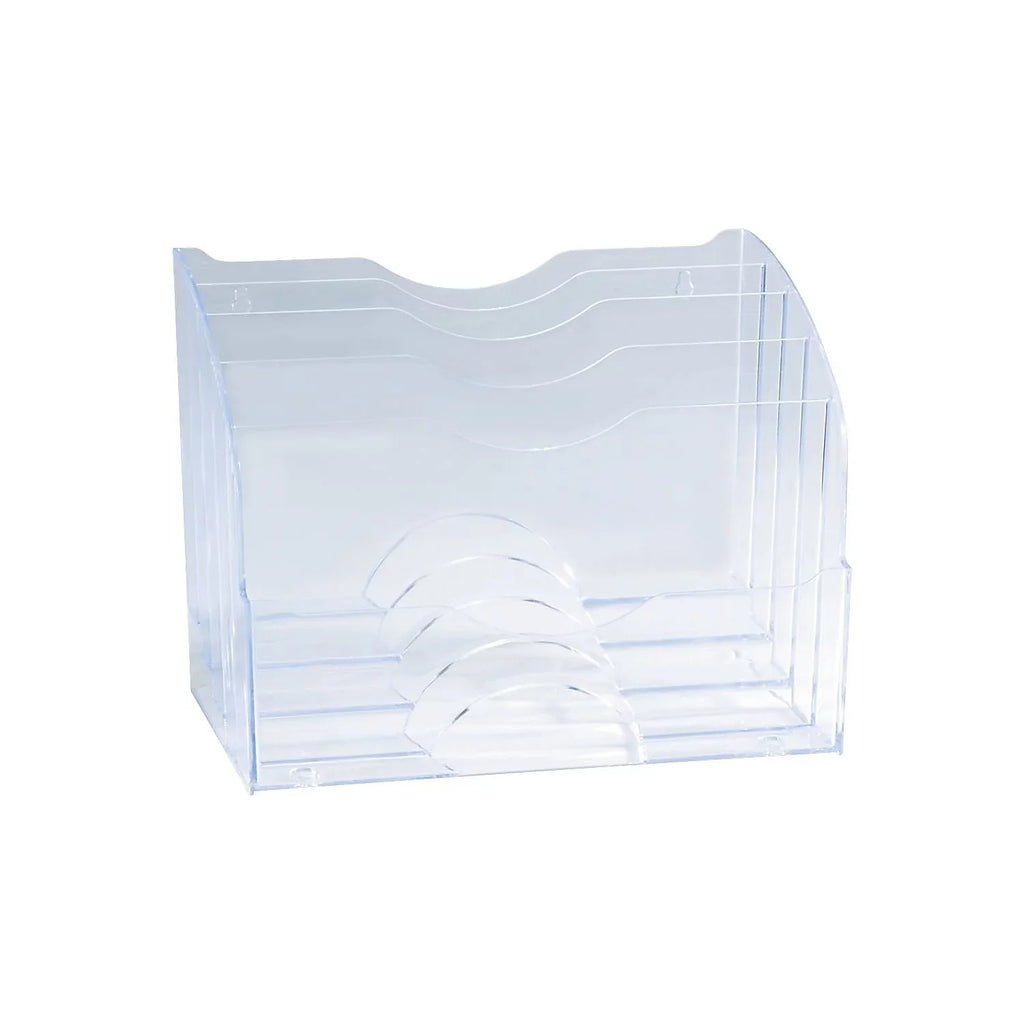 Rubbermaid Two-Way Organizer Five Sections Plastic 8 3/4 x 10 3/8 x 13 5/8 Clear 94610ROS