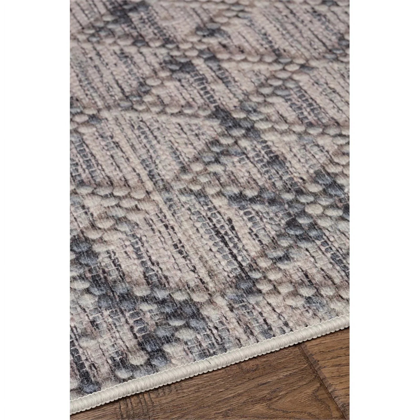 Linon Marion Macomb Polyester 5' x 7' Area Rug in Cream